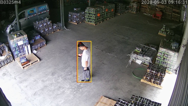 AI人形分析监控摄像头监控画面 AI人形分析监控摄像头监控画面